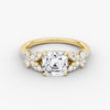 Marigold Asscher Pavé Lab Diamond Ring