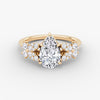 Marigold Pear Pavé Lab Diamond Ring