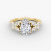 Marigold Pear Pavé Lab Diamond Ring