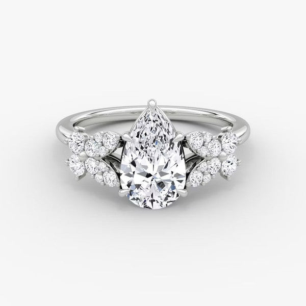 Marigold Pear Lab Diamond Ring