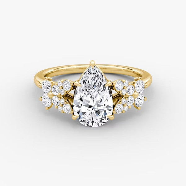 Marigold Pear Lab Diamond Ring