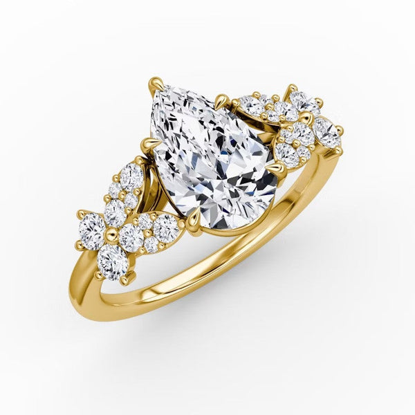 Marigold Pear Lab Diamond Ring