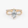 Butterfly Marquise Pavéful Lab Diamond Engagement Ring