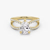 Butterfly Pear Pavéful Lab Diamond Engagement Ring