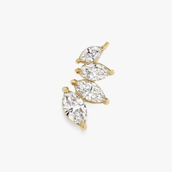 Violin Marquise Lab Grown Diamond Earring