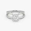 Butterfly Cushion Lab Diamond Engagement Ring