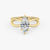Butterfly Marquise Lab Diamond Engagement Ring