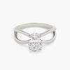 Butterfly Oval Lab Diamond Engagement Ring