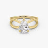Butterfly Pear Lab Diamond Engagement Ring