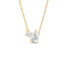 Toi et Moi Round & Pear Lab Grown Diamond Pendant