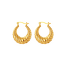 KNOT HOOPS - 18K GOLD PLATED