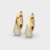 Astra Pave Diamond Drop Earrings