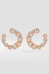 Bubble Diamond Front Hoops