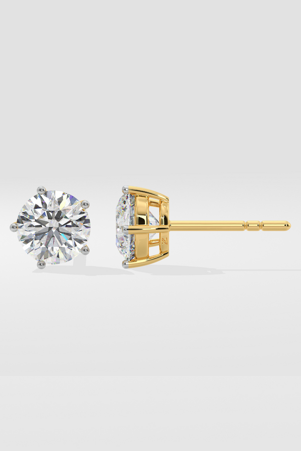 3 ct Solitaire Classic Studs