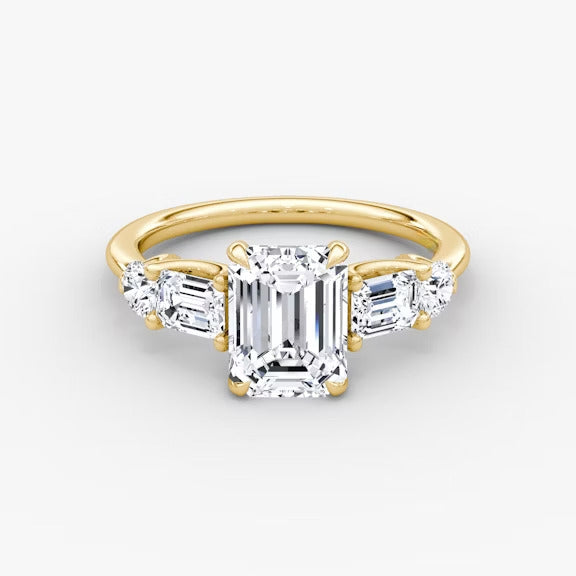 Anomaly Emerald Lab Grown Diamond Engagement Ring