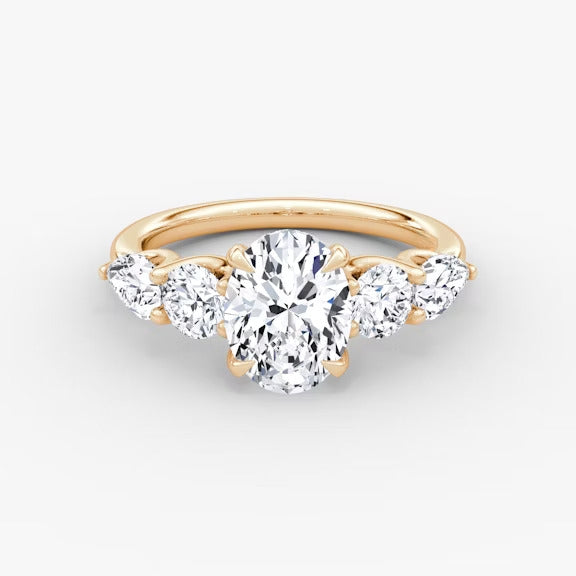 Anomaly Oval & Pear Lab Grown Diamond Engagement Ring