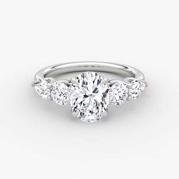 Anomaly Oval & Pear Lab Grown Diamond Engagement Ring