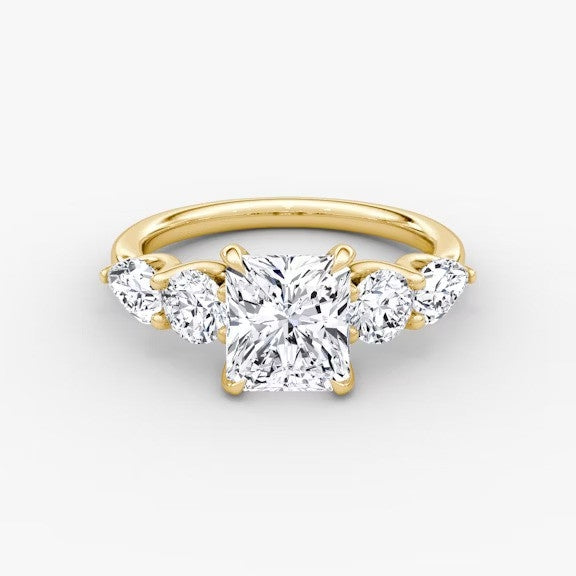 Anomaly Radiant & Pear Lab Grown Diamond Engagement Ring