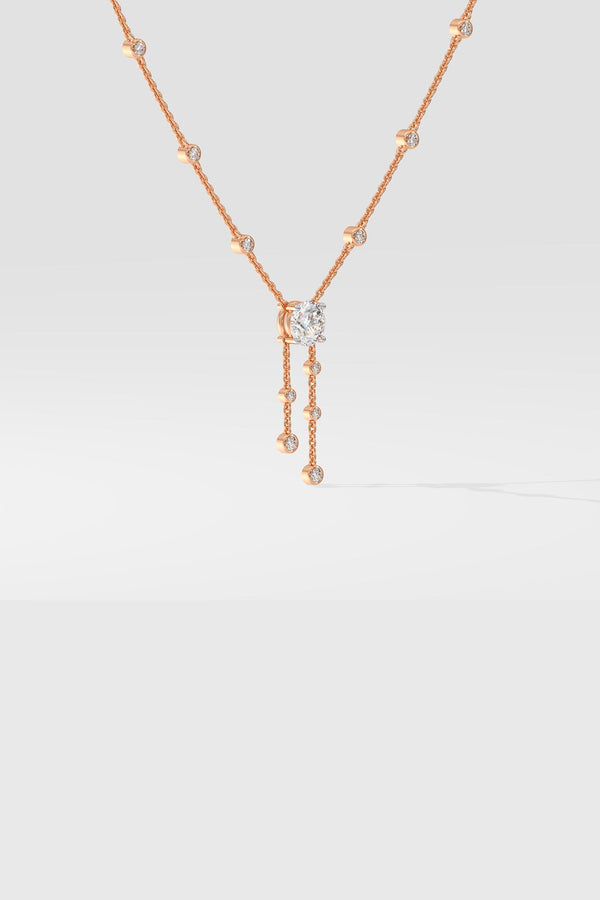Solitaire Drop Necklace