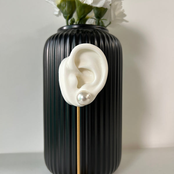 OLD MONEY PEARL EARRINGS - 18K GOLD-PLATED