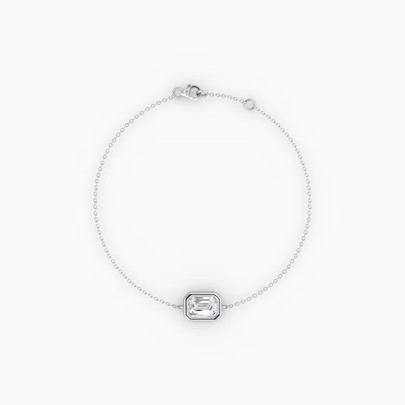 Emerald Lab Diamond Bracelet