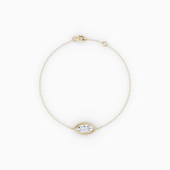 Marquise Lab Diamond Bracelet