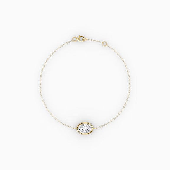 Oval Lab Diamond Bracelet