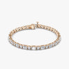 Round & Emerald Lab Diamond Tennis Bracelet