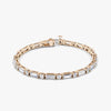Round & Baguette Lab Diamond Tennis Bracelet