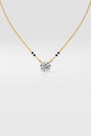 1 ct Solitaire Mangalsutra