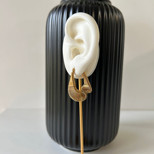 SPIRAL HOOPS - 18K GOLD PLATED