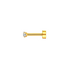 ASTOR FLATBACK STUDS (2.5MM)- 18K GOLD-PLATED