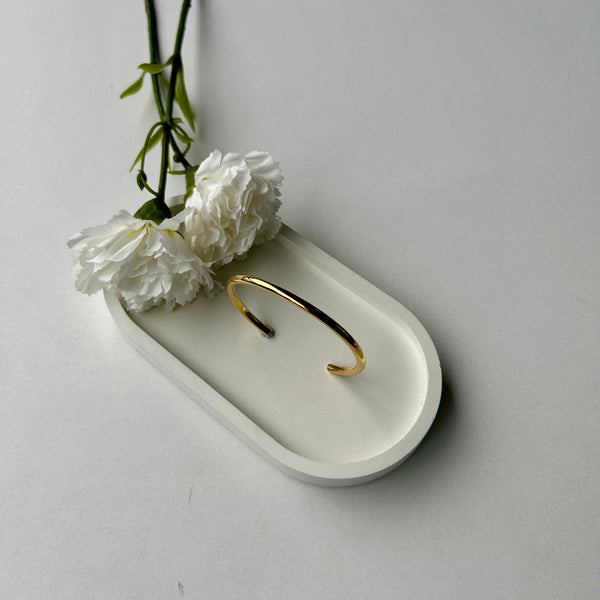 SOLID BRACELET - 18K GOLD-PLATED