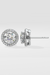 2 ct Solitaire Halo Earrings