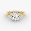 Aura Halo Cushion Lab Grown Diamond Ring