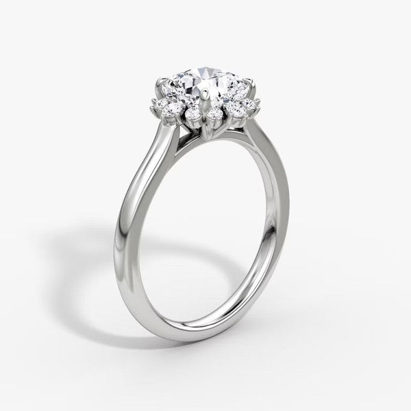 Aura Halo Cushion Lab Grown Diamond Ring