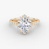 Aura Halo Pavé Oval Lab Grown Diamond Ring