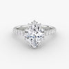 Aura Halo Pavé Oval Lab Grown Diamond Ring