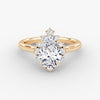 Aura Halo Pear Lab Grown Diamond Ring