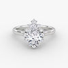 Aura Halo Pear Lab Grown Diamond Ring