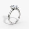 Aura Halo Pear Lab Grown Diamond Ring