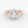 Aura Halo Round Lab Grown Diamond Ring