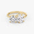 Toi et Moi Round Oval Lab Grown Diamond Ring