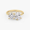 Toi et Moi Round Pear Lab Grown Diamond Ring