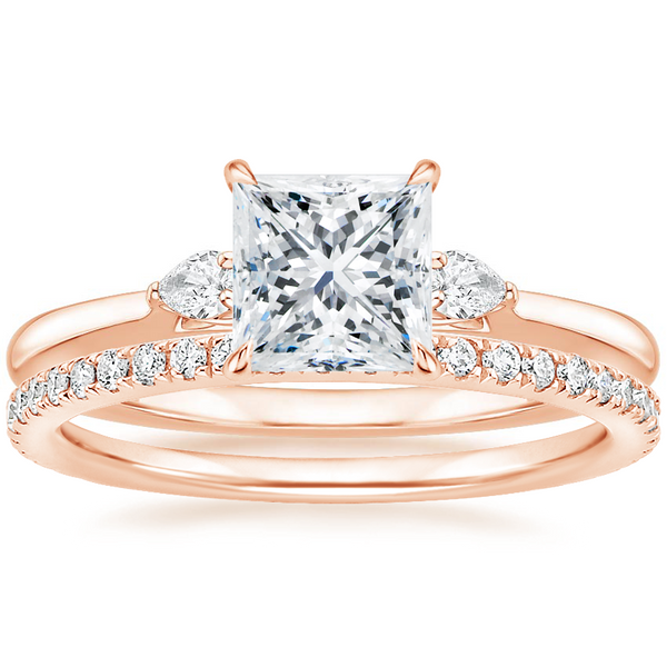 Jessica Princess Diamond Ring with Diamond Ring