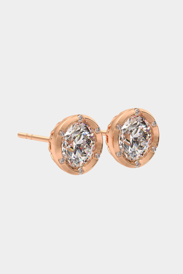 2 ct Spaced Solitaire Studs