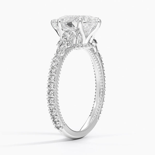 Roseline Pear Lab Grown Diamond Engagement Ring