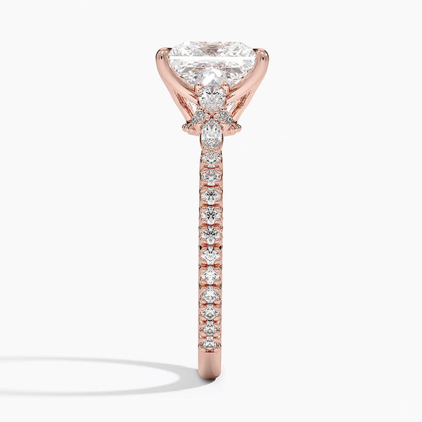 Roseline Princess Lab Grown Diamond Engagement Ring