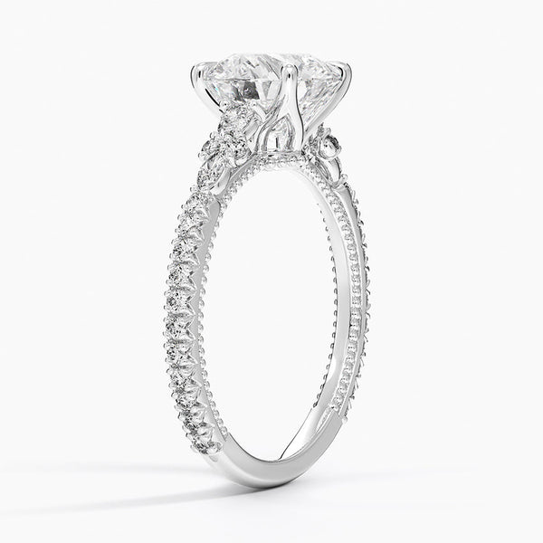 Roseline Radiant Lab Grown Diamond Engagement Ring
