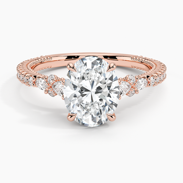 Roseline Oval Lab Grown Diamond Engagement Ring